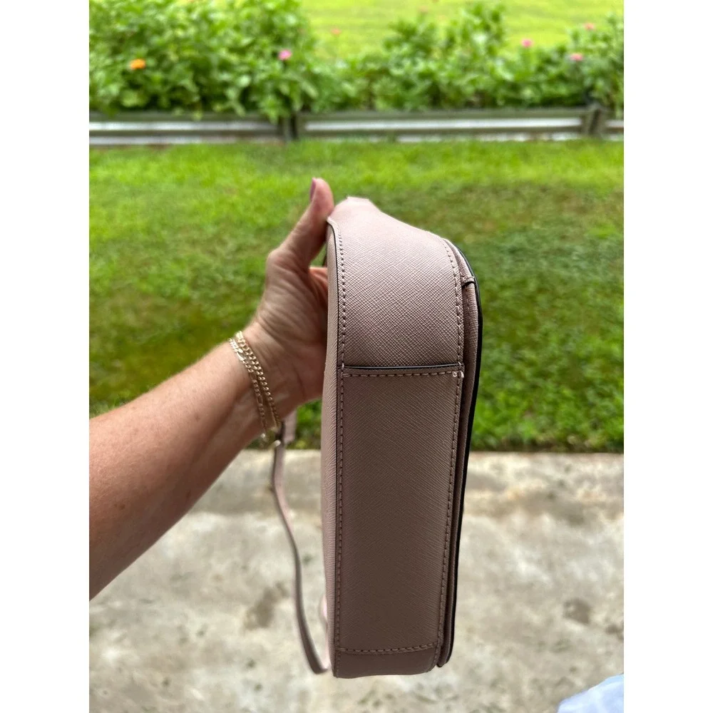 Kate Spade Pink Blush Bag  Laurel Way Jeweled Carsen  Saffiano Leather Crossbody
